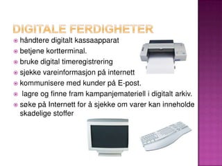 Presentasjon fra gruppe 1