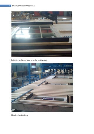 9    Ekskursjon Hedalm Anebyhus AS




    Det tettes ferdig med papp og beslag rundt vinduer




    Så spikres bordkledning
 