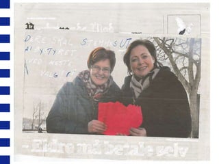 • Fase 1: Stopp før man starter
• Fase 2: Få frem mange ideer
• Fase 3: Velge ut og teste ideer som
utgjør
en forskjell.
Ikke vær redd for de nye ideene. Vær redd for de gamle! De holder
deg fast der hvor du er og stopper deg fra å vokse og bevege
deg fremover. Konsentrer deg om hvor du vil, og ikke om det du
frykter.

 