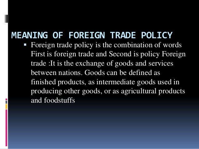 Forex policy