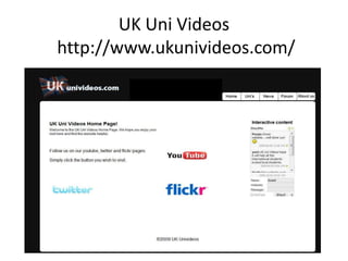 UK Uni Videos http://www.ukunivideos.com/ 