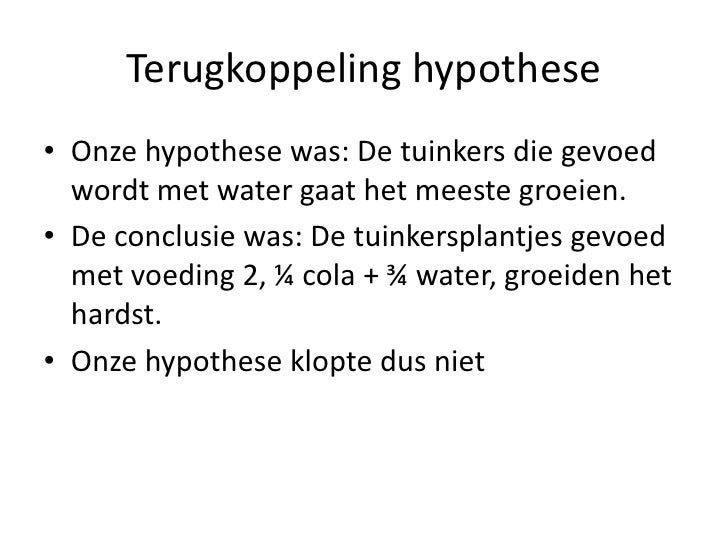 biologie proef presentatie