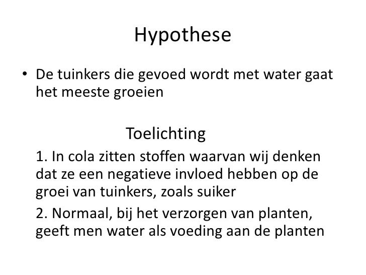 biologie proef presentatie