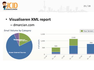 25 / 28




• Visualiseren XML report
  – dmarcian.com
 