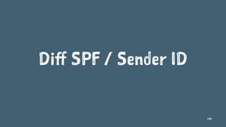Diff SPF / Sender ID
148
 