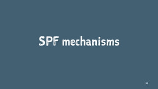 SPF mechanisms
32
 