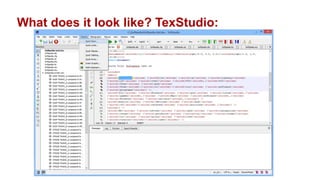 LaTeX as a set of macros built on top of TeX to make | PPTX