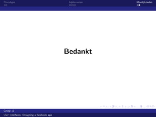 Presentatie alfa facebook app
