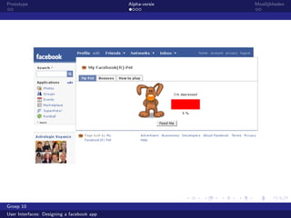 Presentatie alfa facebook app