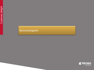 Basisstrategieën
Customerdelight
 