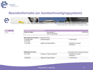 Bezoekinformatie (en Aandachtvestigingsysteem) 