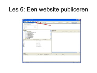 Les 6: Een website publiceren 
