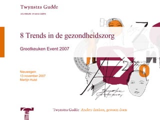 8 Trends in de gezondheidszorg Grootkeuken Event 2007 