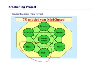 Afbakening Project Rijksambtenaar/ rijksoverheid 