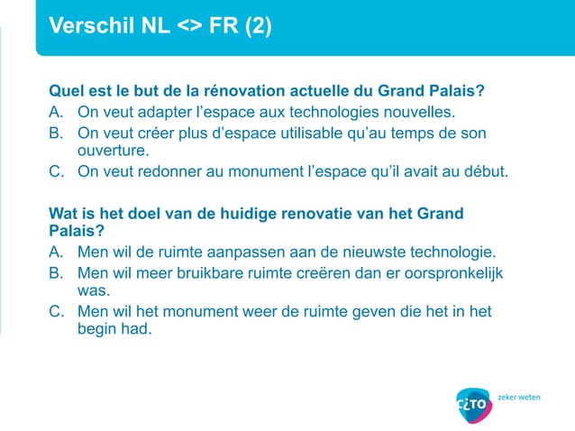 Kijk- en luistertoetsen Frans havo-vwo | PPT