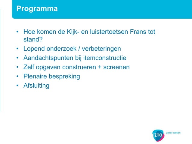 Kijk- en luistertoetsen Frans havo-vwo | PPT