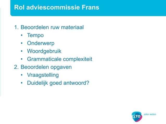 Kijk- en luistertoetsen Frans havo-vwo | PPT