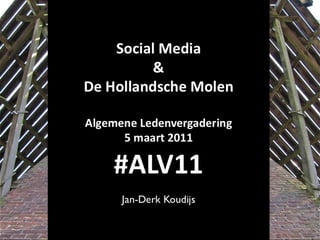 Presentatie over sociale media bij De Hollandsche Molen (2011)