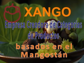 XANGO Empresa Creadora de Categorías  de Productos basados en el Mangostán 