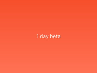1 day beta
 