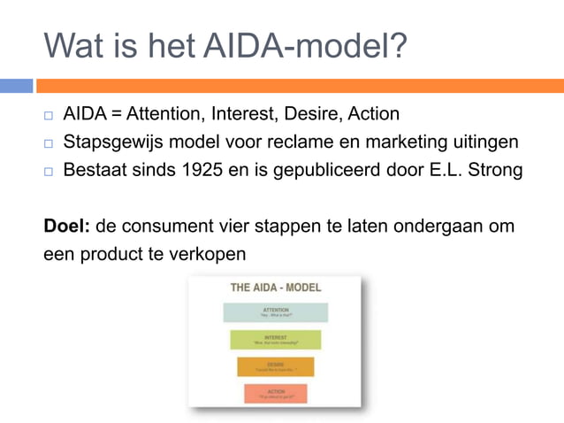 Presentatie 1 aida model | PPT