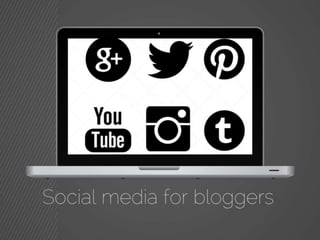 Social media for bloggers 
@FredPaulussen 
 