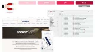 THINK DO CARESEE
Retentie
 