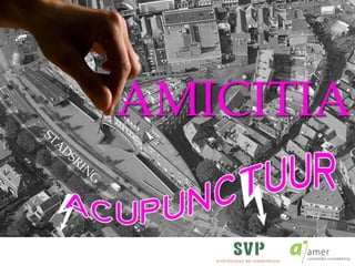 Stadsacupunctuur voor winkelgebied Amicitia in Amersfoort