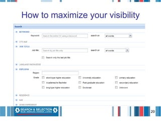 How to maximize your visibility 