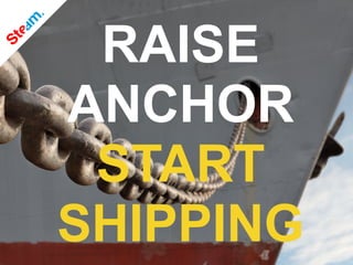 RAISE
ANCHOR
START
SHIPPING