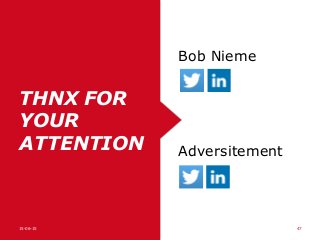 THNX FOR
YOUR
ATTENTION
15-06-15 47
Bob Nieme
Adversitement
 