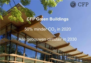 CFP Green Buildings
50% minder CO2 in 2020
Alle gebouwen circulair in 2030
© Corporate Facility Partners 2014
 