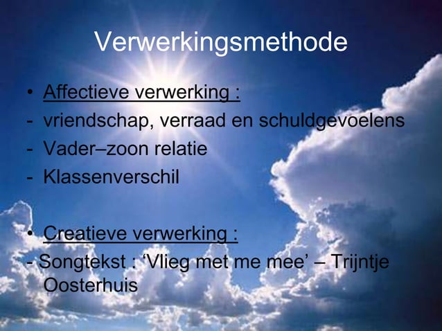 Lectuurtaak Nederlands: De vliegeraar | PPT