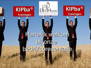 Hartelijk welkom bij onze  bedrijfspresentatie KIPba ® Trainingen KIPba ® Trainingen 