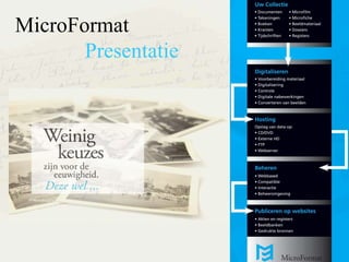 MicroFormat Presentatie 