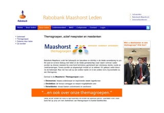 “…en ook over onze themagroepen.”
 