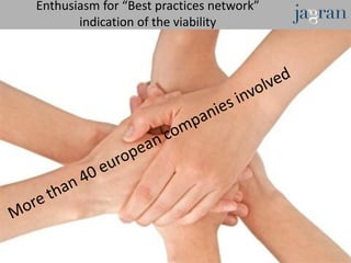 Enthusiasm for “Best practices network”
       indication of the viability
 
