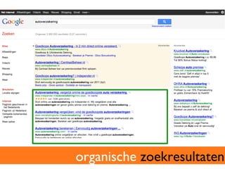 organische zoekresultaten	

 