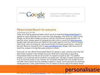 personalisatie	

 