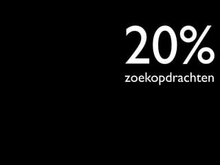 20%	

zoekopdrachten	

               	

 