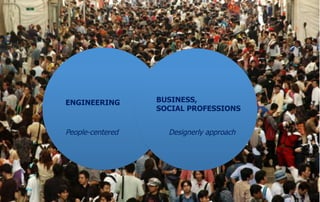 KIVI Engineering Society 
ENGINEERING BUSINESS, 
SOCIAL PROFESSIONS 
People-centered Designerly approach 
 