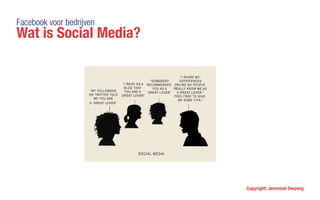 Facebook voor bedrijven
Wat is Social Media?
Copyright: Jeremiah Owyang
 