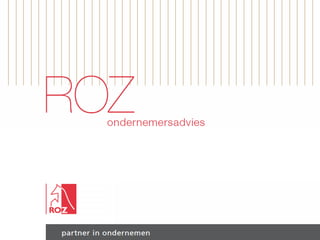 ROZ Ondernemersadvies (folder)