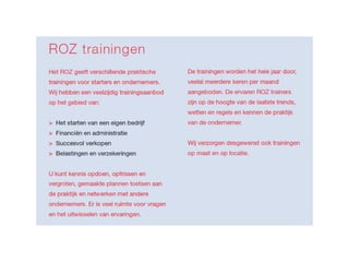 ROZ Trainingen (folder)