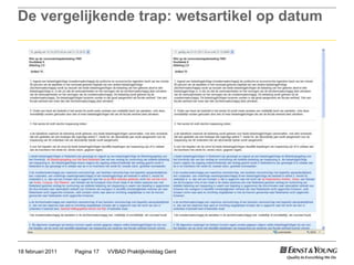 De vergelijkende trap: wetsartikel op datumVVBAD Praktijkmiddag GentPagina 1718 februari 2011