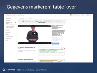 {
Gegevens markeren: tabje ‘over’
SEO & Internet Marketing | Joomla! Websites
 