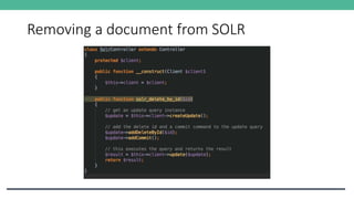 Removing a document from SOLR
 