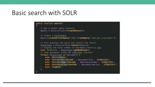 Basic search with SOLR
 