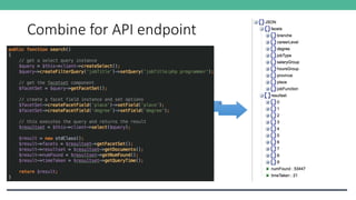 Combine for API endpoint
 