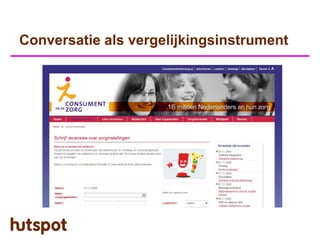 Conversatie als vergelijkingsinstrument
 